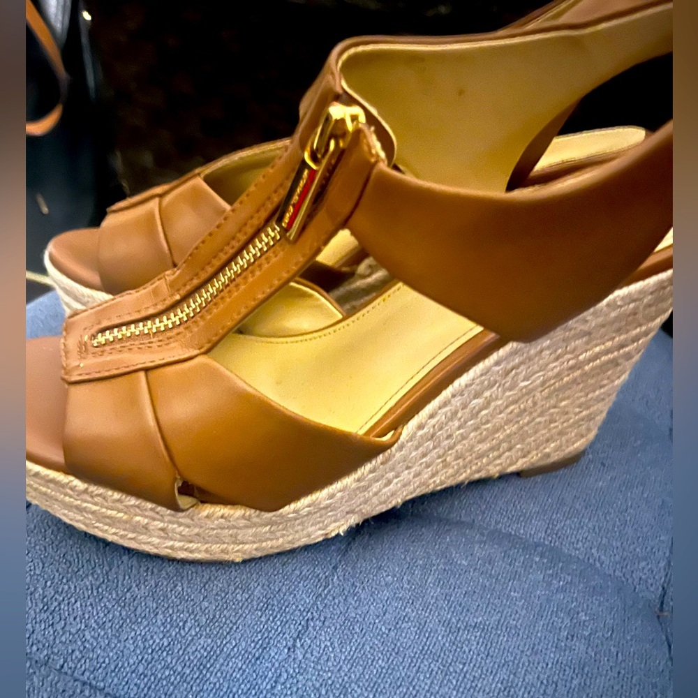 Berkley Zipper Espadrille Platform Wedge Sandals